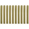 Impregnated Fence Slats 10 pcs Wood 100 cm