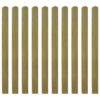 Impregnated Fence Slats 10 pcs Wood 120 cm
