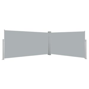 Retractable Side Awning 160x600 cm Grey