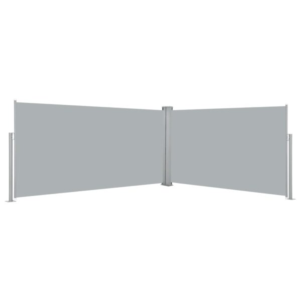 Retractable Side Awning 160x600 cm Grey