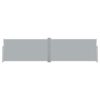 Retractable Side Awning 160x600 cm Grey