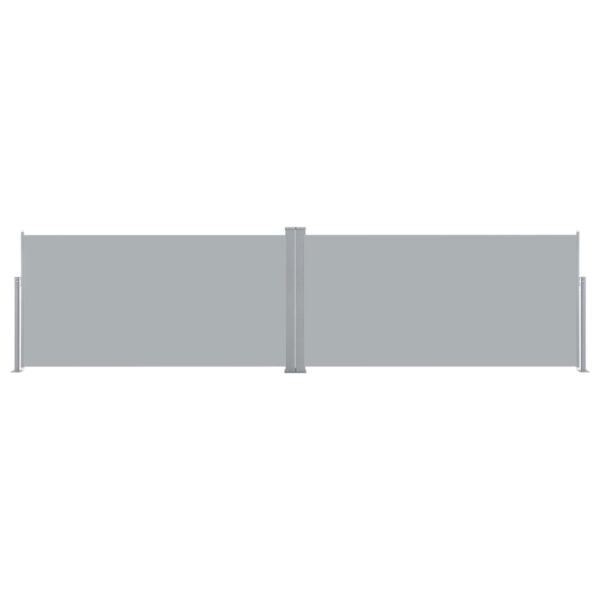 Retractable Side Awning 160x600 cm Grey