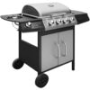 8718475998143_g_en_hd_1.jpg Gas Barbecue Grill 4+1 Cooking Zone Black and Silver