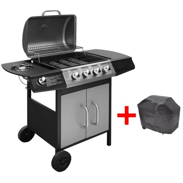 8718475998143_g_en_hd_2.jpg Gas Barbecue Grill 4+1 Cooking Zone Black and Silver