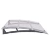 Door Canopy Silver and Transparent 150x90 cm PET