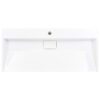 Wash Basin 100x46x11 cm Mineral Cast Marble Cast White
