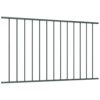 Fence Panel Powder-coated Steel 1.7x0.75 m Anthracite