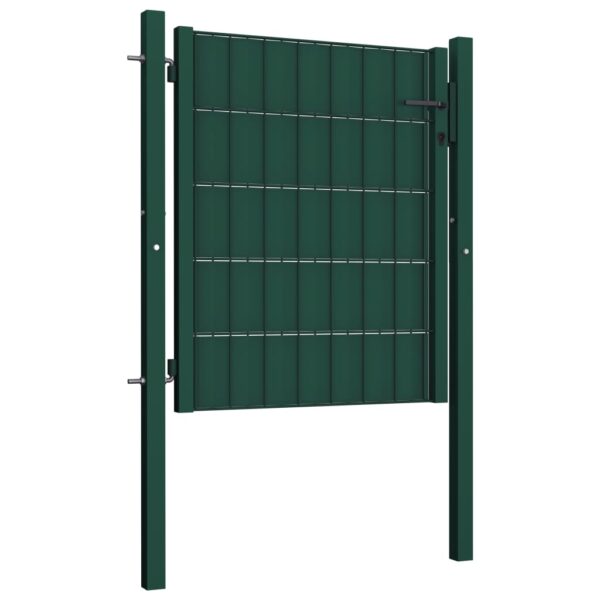 8719883670591_g_en_hd_1.jpg Fence Gate PVC and Steel 100x81 cm Green
