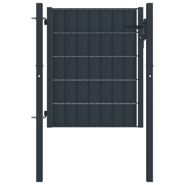 8719883670645_a_en_hd_1.jpg Fence Gate PVC and Steel 100x81 cm Anthracite