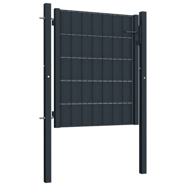 8719883670652_g_en_hd_1.jpg Fence Gate PVC and Steel 100x101 cm Anthracite