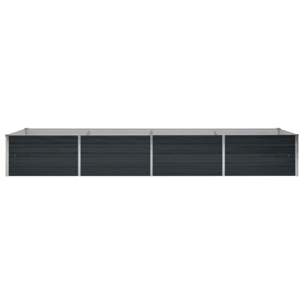 Garden Raised Bed Anthracite 320x80x45 cm Galvanised Steel