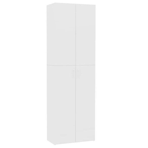 Office Cabinet White 60x32x190 cm Engineered Wood