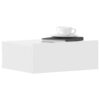 Floating Nightstand White 40x30x15cm Engineered Wood