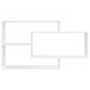 Wall Shelf White 104x20x58.5 cm Engineered Wood
