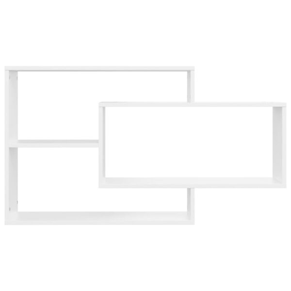 Wall Shelf White 104x20x58.5 cm Engineered Wood