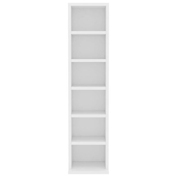 CD Cabinet White 21x20x88 cm Engineered Wood