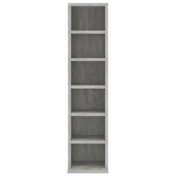 CD Cabinet Concrete Grey 21x20x88 cm Engineered Wood