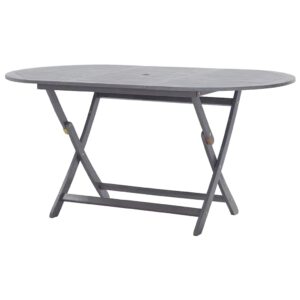 Folding Garden Table 160x85x75 cm Solid Acacia Wood