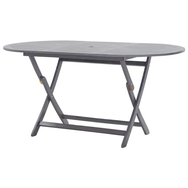 Folding Garden Table 160x85x75 cm Solid Acacia Wood