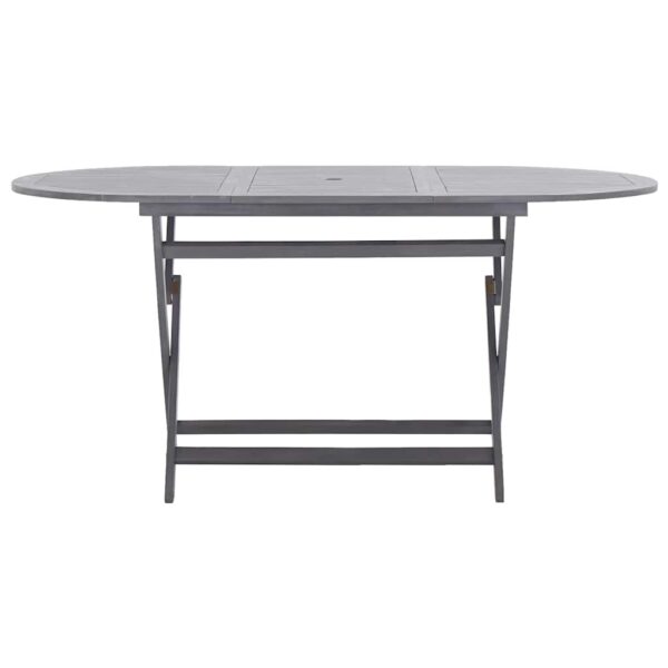 Folding Garden Table 160x85x75 cm Solid Acacia Wood