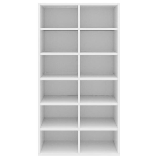 Shoe Rack White 54x34x100.5 cm Engineered Wood