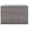 Garden Storage Box Grey 150x100x100 cm Poly Rattan