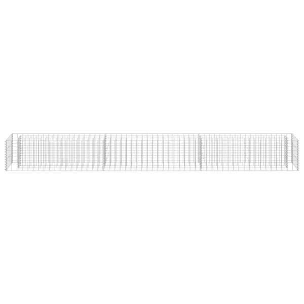 Gabion Raised Bed Galvanised Steel 270x30x30 cm