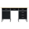 Workbench Black 160x60x85 cm Steel