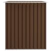 Garden Storage Shed Brown 257x205x178 cm Steel