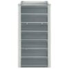 Garden Raised Bed Galvanised Steel 240x40x77 cm Grey