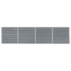 Raised Garden Bed 320x40x77 cm Galvanised Steel Grey