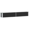 Garden Raised Bed Galvanised Steel 320x40x45 cm Anthracite