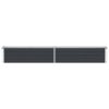 Garden Raised Bed Galvanised Steel 320x40x45 cm Anthracite