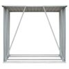 Garden Log Storage Shed Galvanised Steel 163x83x154 cm Green