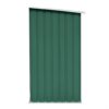 Garden Log Storage Shed Galvanised Steel 163x83x154 cm Green