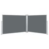 Retractable Side Awning Anthracite 100x1000 cm