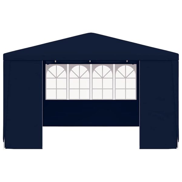Professional Party Tent with Side Walls 4x4 m Blue 90 g/m?