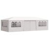 Professional Party Tent with Side Walls 4x9 m White 90 g/m?