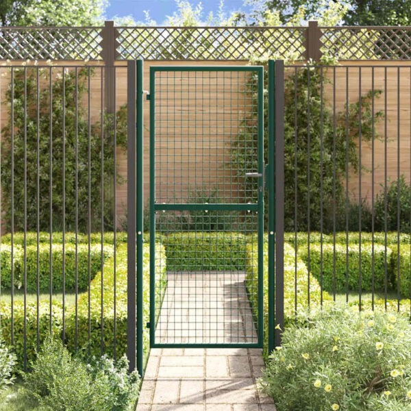 8719883769028_g_en_hd_1.jpg Fence Gate Steel 100x200 cm Green