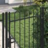 8719883769097_g_en_hd_1.jpg Fence Gate Single Door with Arched Top Steel 1x1.75 m Black