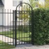 8719883769165_m_en_hd_1.jpg Fence Gate with Arched Top Steel 89x200 cm Black