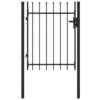 8719883769523_g_en_hd_2.jpg Fence Gate Single Door with Spike Top Steel 1x1.2 m Black