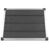 Outdoor Shower Tray WPC Stainless Steel 80x62 cm Grey