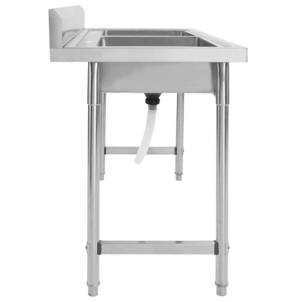 Kitchen Sink Double Basin Stainless Steel