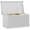 Garden Storage Box Grey 129x67x65 cm