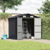 8719883811499_g_en_hd_1.jpg Garden Shed Anthracite 205x129x183 cm Galvanised Steel