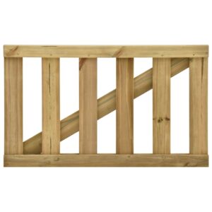 Garden Slats Gate Impregnated Pinewood 100x60 cm