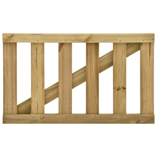 Garden Slats Gate Impregnated Pinewood 100x60 cm