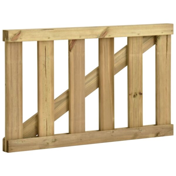 Garden Slats Gate Impregnated Pinewood 100x60 cm