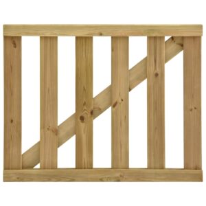 Garden Slats Gate Impregnated Pinewood 100x80 cm